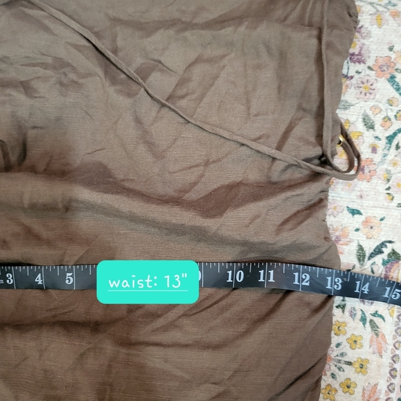 NWT RUMER Dress | Size S | The Mecca Midi in Mocha | Cinched Sides | Sid… - Picture 11 of 13